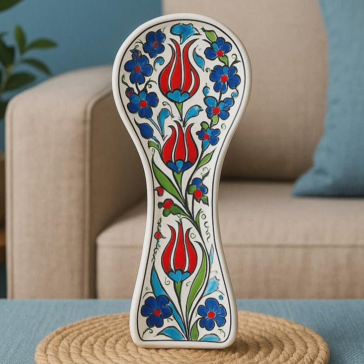 Colorful Spoon Rests handmade ceramic hand painted artistic decor for home