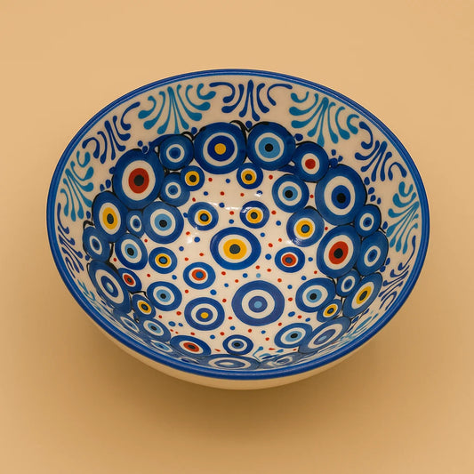 Hand-Painted Turkish 6" Ceramic Bowl