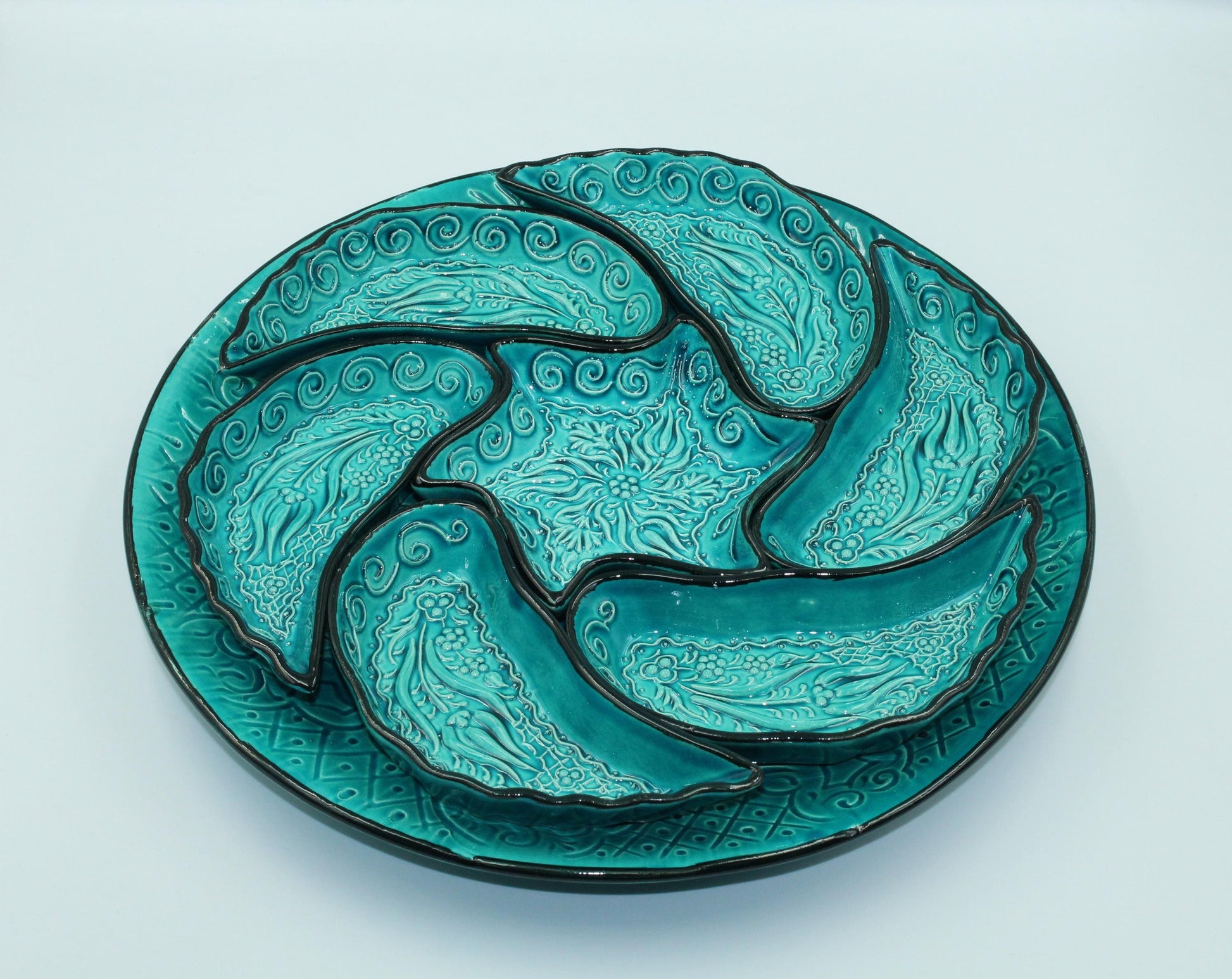 Nuts Ceramic Plates Tray Set gift for Breakfast Dinnerware Serving Set Decorative Ceramic