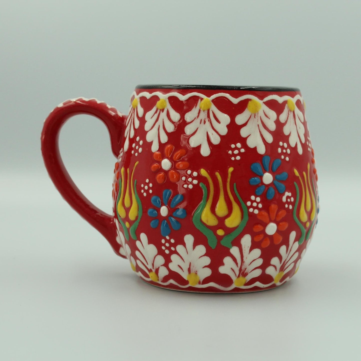 Vibrant Hand-Painted Mug Decorative Gift Boho Home Decor Unique Design for Gifting or Everyday Joy