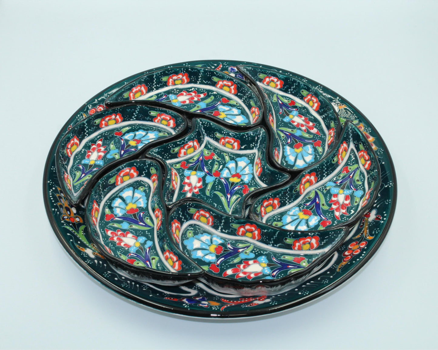 Nuts Ceramic Plates Tray Set gift for Breakfast Dinnerware Serving Set Decorative Ceramic