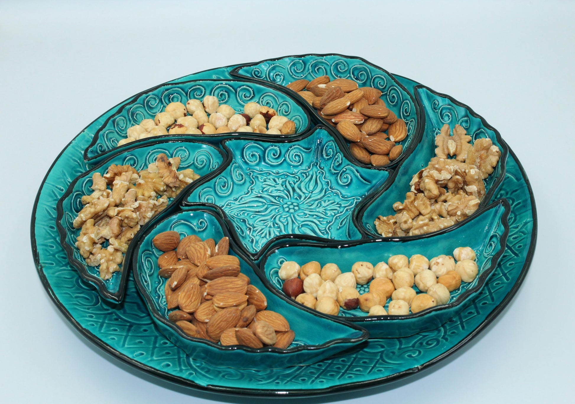 Nuts Ceramic Plates Tray Set gift for Breakfast Dinnerware Serving Set Decorative Ceramic